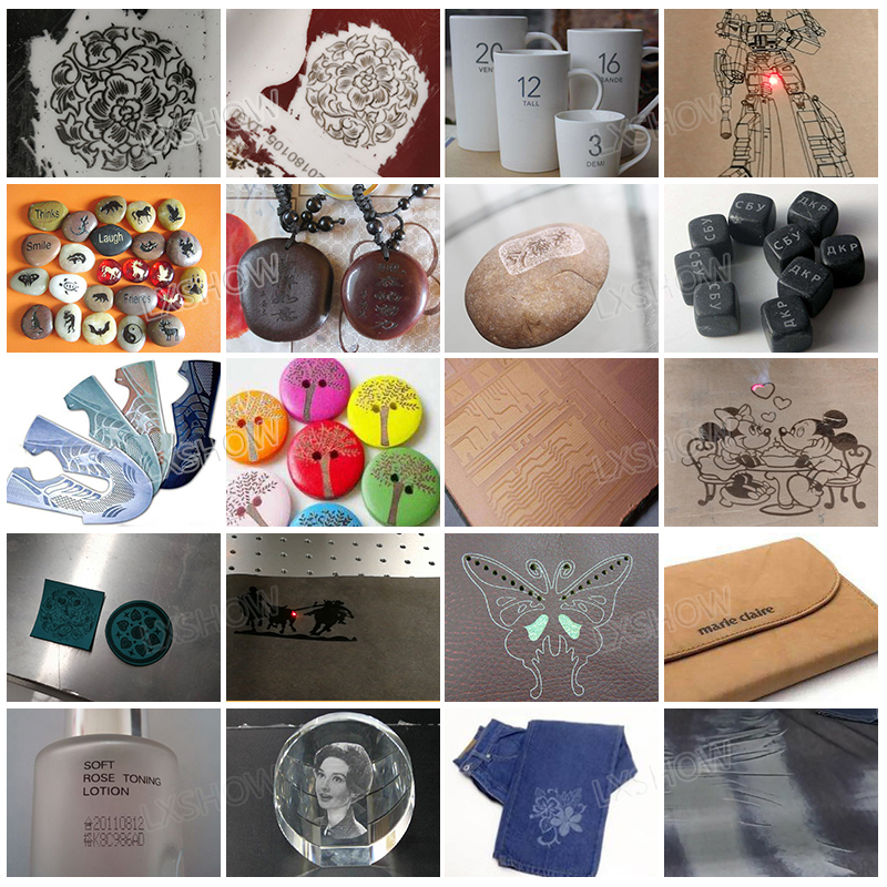 領秀激光桌面式二氧化碳激光打標機樣品